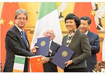 爱尔兰总统中国行，总统与主席见证母校签署合作备忘录  